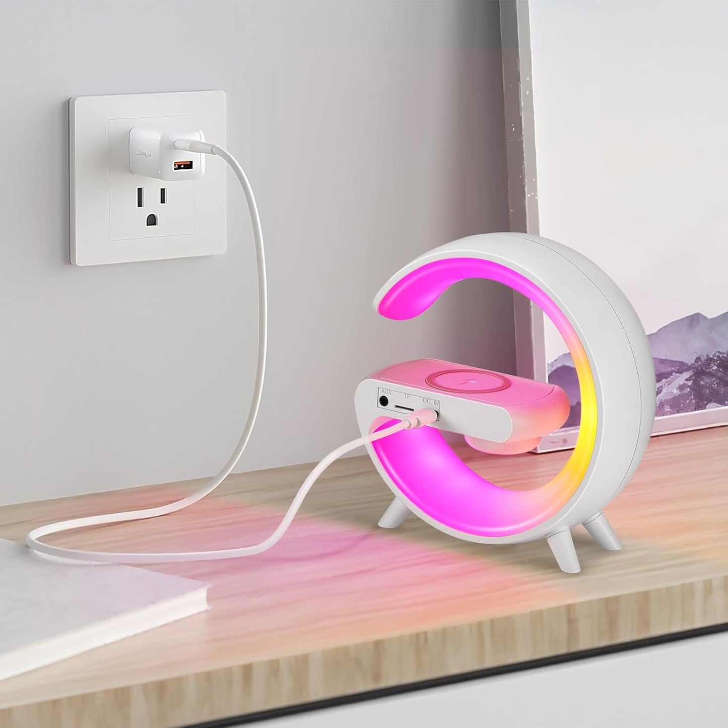 Lampa LED cu Boxă Bluetooth RGB
