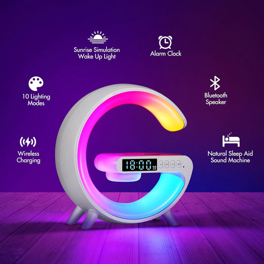 Lampa LED cu Boxă Bluetooth RGB